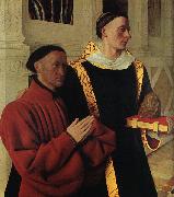 Jean Fouquet Etienne Chevalier and Saint Stephen Norge oil painting reproduction